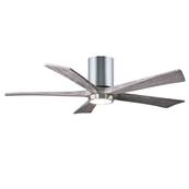 Ventilateur Plafond avec Lumire Irene-5HLK 132cm Chrom Poli Bois Vieilli