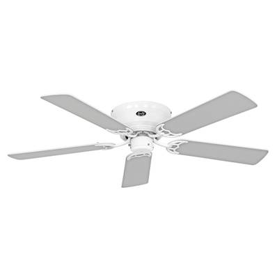 Ventilateur Plafond Classic Flat 132cm Blanc Gris