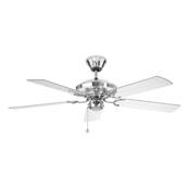 Ventilateur Plafonnier Acrylic 132cm Chrom Transparent