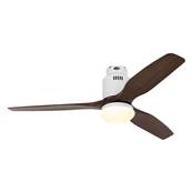 Ventilateur de Plafond Aerodynamix Eco 132cm Blanc Bois Noyer