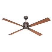 Ventilateur Plafonnier Eco Neo 152cm Bronze Noir Teck