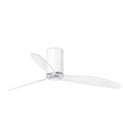 Ventilateur Plafond Mini Tube 128cm Blanc Transparent