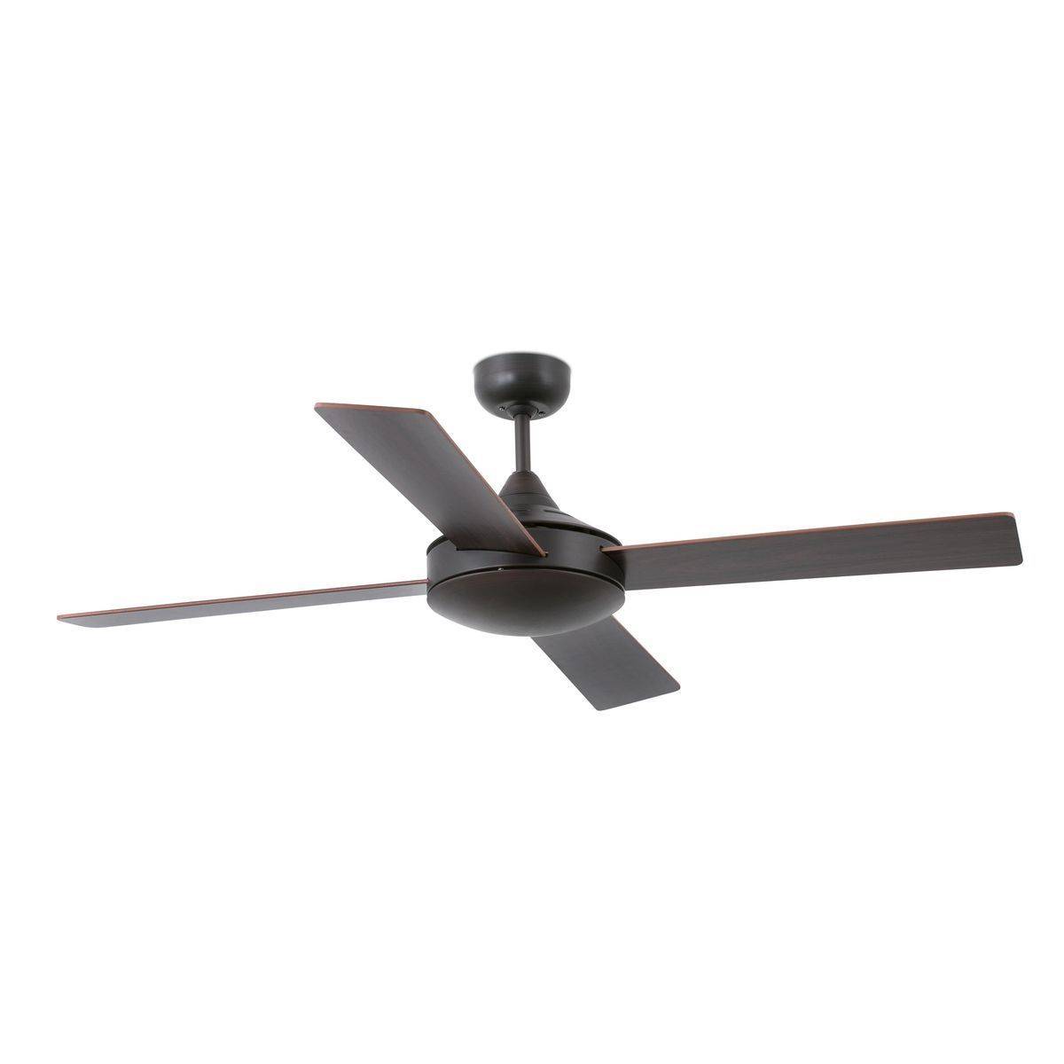 Ventilateur Plafond Mallorca 132cm Marron Acajou Chêne