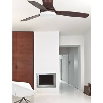 Ventilateur Plafonnier Tonsay 132cm Marron Cèdre Wengé