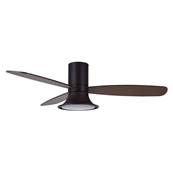 Ventilateur Plafond Flusso LED 132cm Bronze Bois foncé