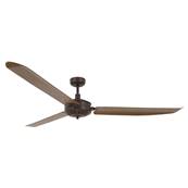 Ventilateur Plafond Carolina 178cm Bronze Chêne foncé