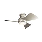 Ventilateur Plafond Sola 86cm Nickel brossé Argenté