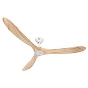 Ventilateur Plafond Eco Genuino 180cm Blanc Bois Naturel