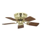 Ventilateur Plafonnier Classic Flat 79cm Laiton Chêne Hêtre