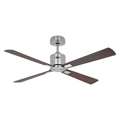 Ventilateur Plafonnier Eco Concept 132cm Chromé Cerisier Noyer