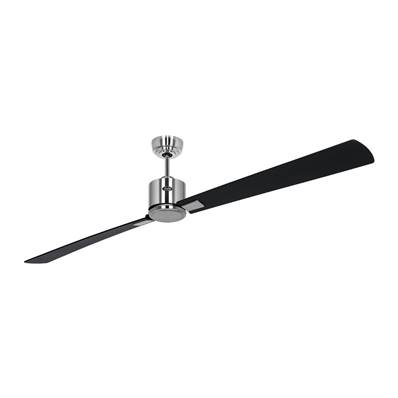 Ventilateur Plafonnier Eco Neo 180cm Chromé Poli Noir Teck