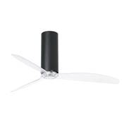 Ventilateur de Plafond Tube 128cm Noir Transparent