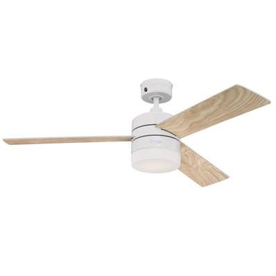 Ventilateur de Plafond ALTA VISTA 122cm Blanc Erable clair