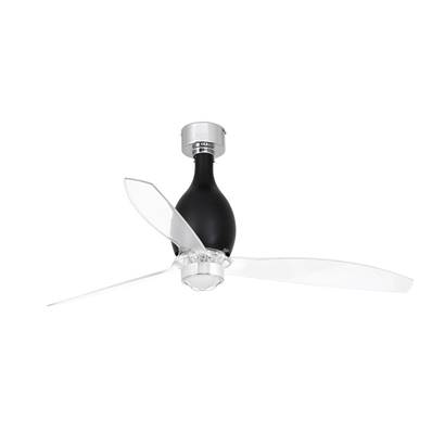 Ventilateur Plafond Mini Eterfan 128cm Noir Transparent