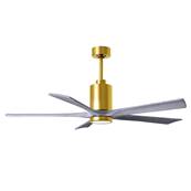 Ventilateur Plafond Patricia-5 152cm Laiton Bois vieilli