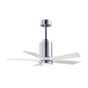 Ventilateur Plafond Patricia-5 106cm Chrom Poli Blanc