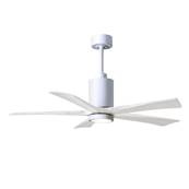 Ventilateur Plafond Patricia-5 132cm Blanc