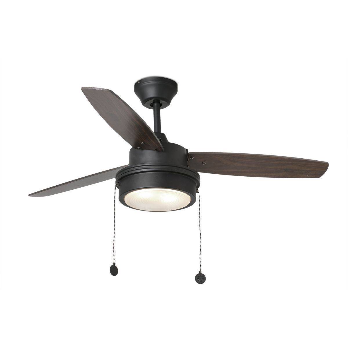 Ventilateur Plafond Komodo 106cm Noir Noyer