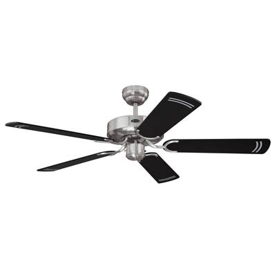 Ventilateur Plafond CYCLONE 132cm Acier Brossé Noir