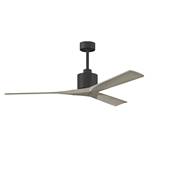 Ventilateur Plafond Nan 152cm Noir Frêne gris