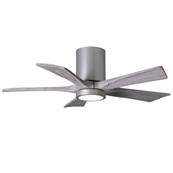 Ventilateur Plafond avec Lumire Irene-5HLK 106cm Nickel Bois Vieilli