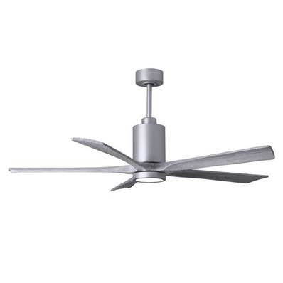 Ventilateur Plafond Patricia-5 152cm Nickel Bois Vieilli