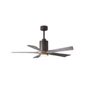 Ventilateur Plafond Patricia-5 132cm Bronze Bois Vieilli