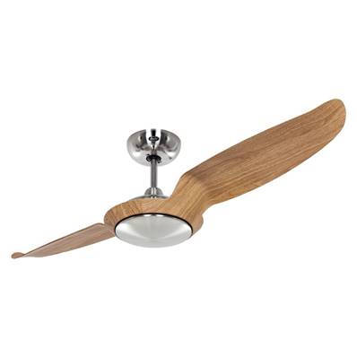 Ventilateur de Plafond Eco Talos 135cm Chromé Chêne