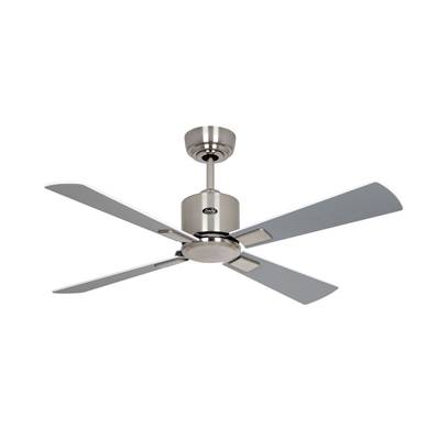 Ventilateur Plafonnier Eco Neo 103cm Chromé Blanc Argenté