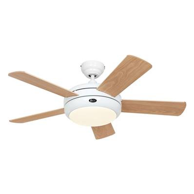 Ventilateur Plafond Titanium 105cm Blanc Hêtre Pin