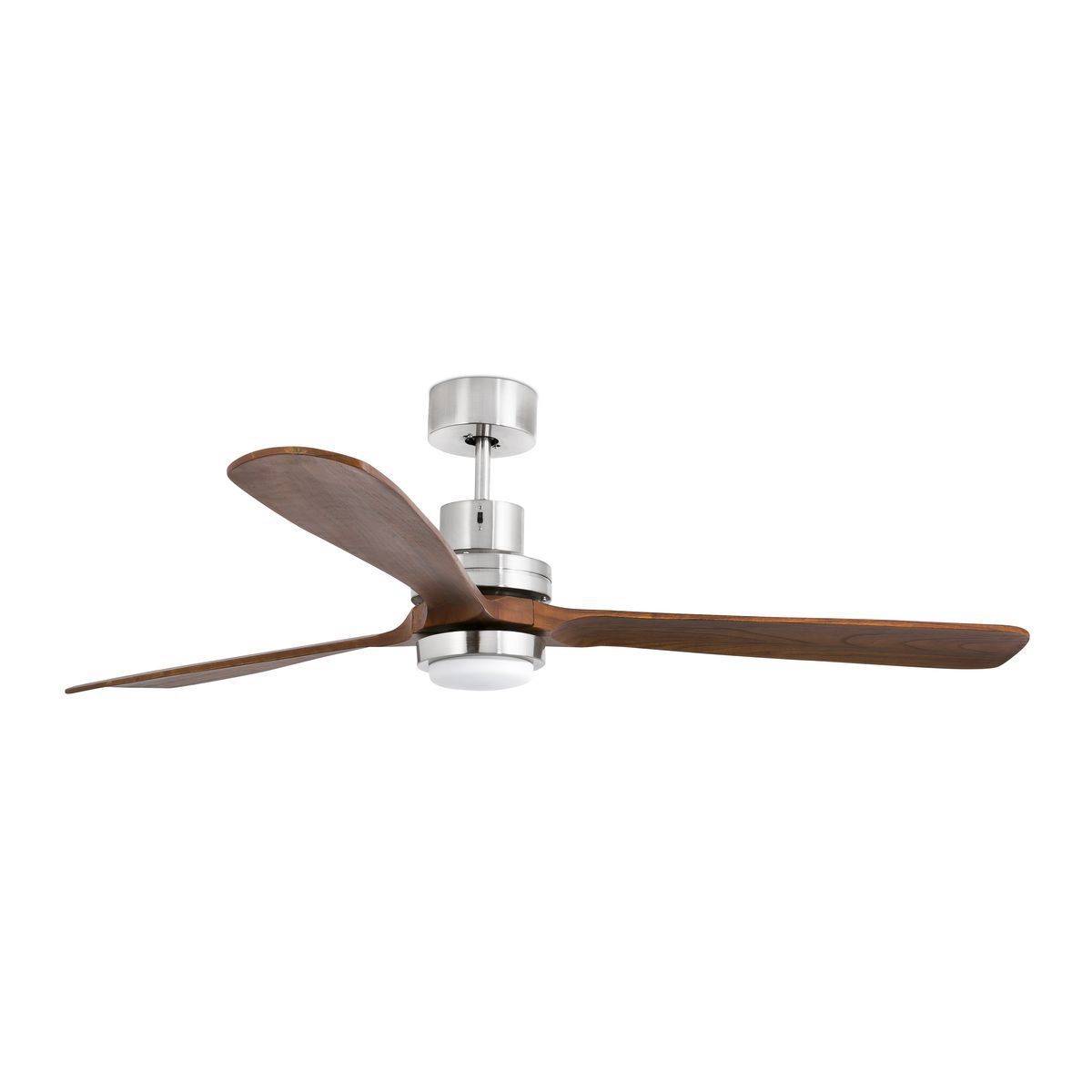 Ventilateur Plafonnier Lantau 168cm Nickel Noyer