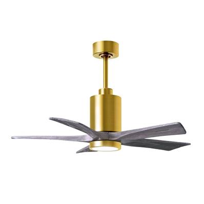 Ventilateur Plafond Patricia-5 107cm Laiton Bois vieilli