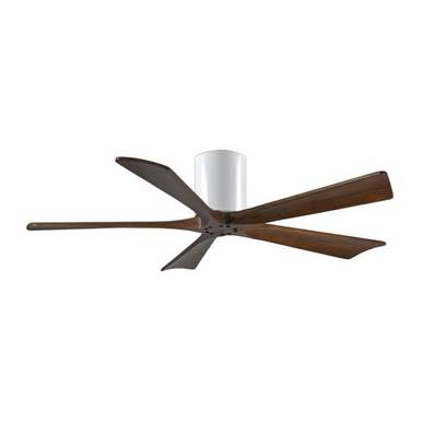 Ventilateur de Plafond Irene-5H 132cm Blanc Bois Noyer