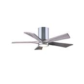 Ventilateur Plafond avec Lumire Irene-5HLK 106cm Chrom Poli Bois Vieilli