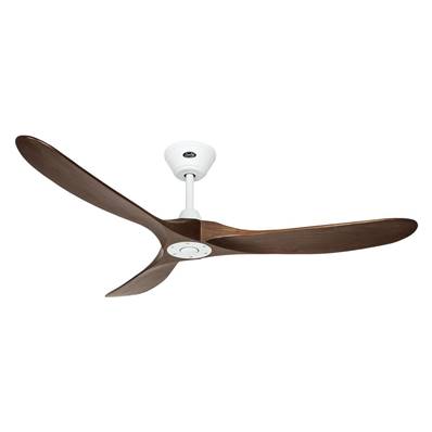 Ventilateur Plafonnier Eco Genuino 152cm Blanc Noyer