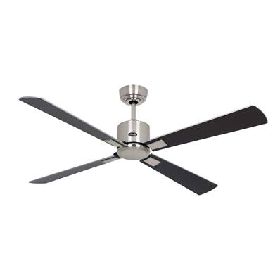 Ventilateur Plafonnier Eco Neo 152cm Chromé Brossé Wengé Gris