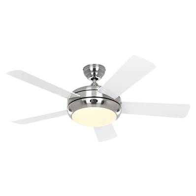 Ventilateur de Plafond Titanium 105cm Chromé Blanc