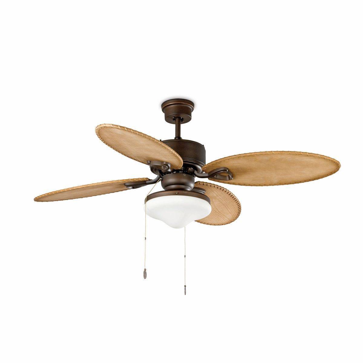 Ventilateur Plafond Style Colonial Lombok 132cm Marron