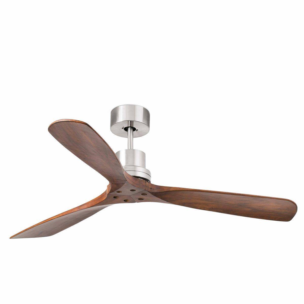 Ventilateur Plafonnier Lantau 132cm Nickel Noyer