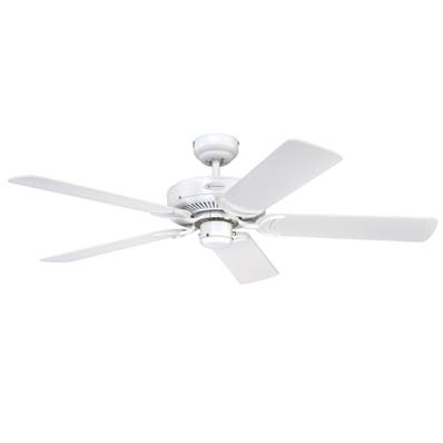 Ventilateur Plafond MONARCH 122cm Blanc Blanc avec cannage