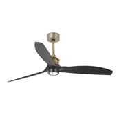 Ventilateur Plafond Just Fan Led 128cm Or vieilli Noir