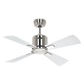 Ventilateur Plafond Eco Neo III 92cm Nickel brossé Blanc Gris clair Wifi