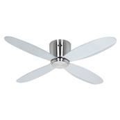 Ventilateur Plafond Bas Eco Plano 112cm Chromé Argenté