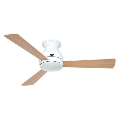 Ventilateur Plafonnier Eco Pallas 116cm Blanc Erable Hêtre