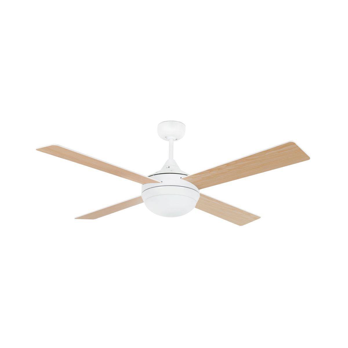 Ventilateur Plafonnier Icaria 132cm Blanc Erable