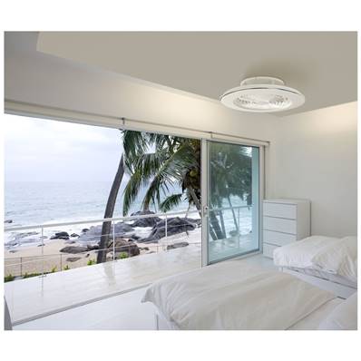 Ventilateur Plafond Design Alisio 63cm Blanc