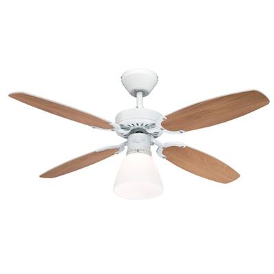 Ventilateur de Plafond CAPITOL 105cm Blanc Hêtre