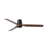 Ventilateur plafond PUNT TUB M 130 cm Noir et Bois 