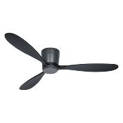 Ventilateur Plafond Eco Plano Wood 132cm Gris basalte Noir Wifi